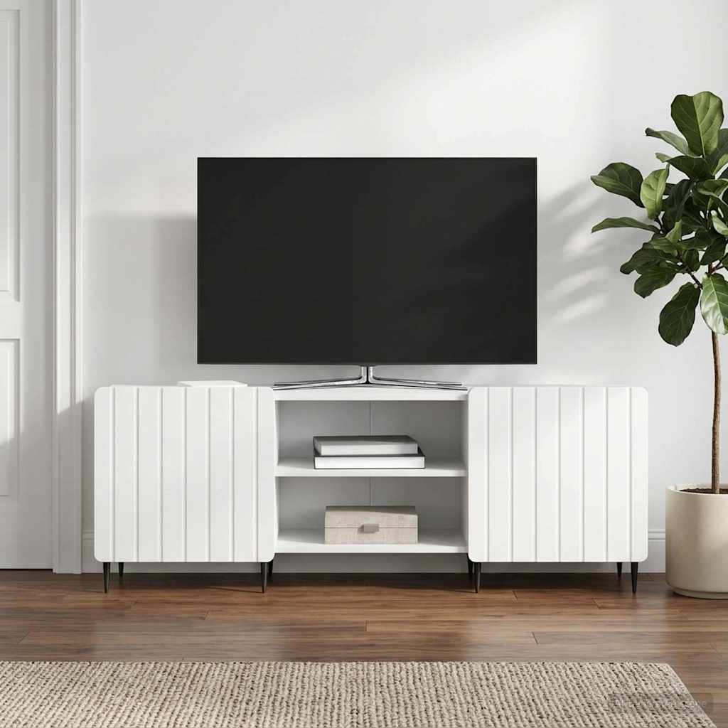 TV Cabinet White 150 x 31 x 52 cm Engineered Wood