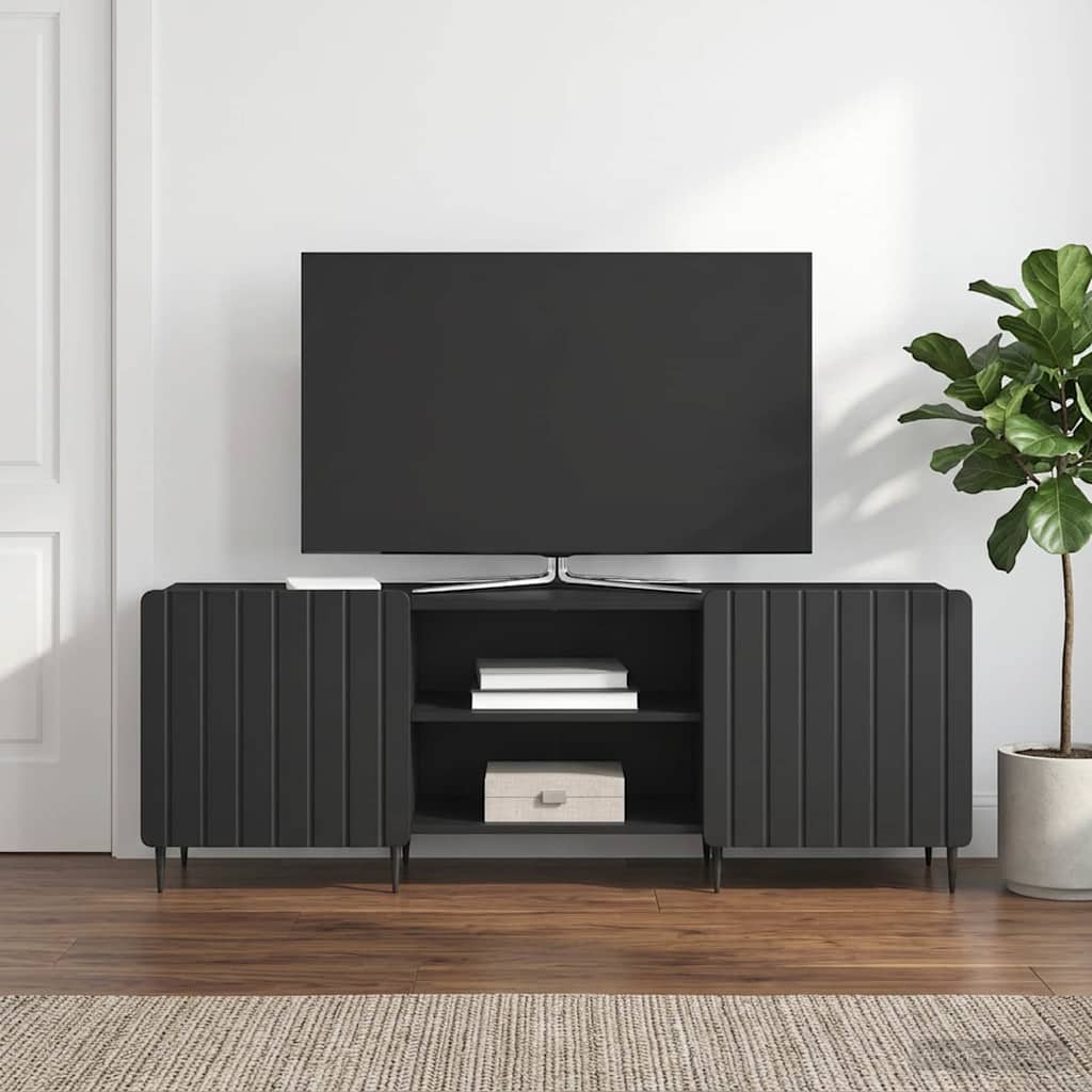 TV Cabinet Black 150 x 31 x 52 cm Engineered Wood
