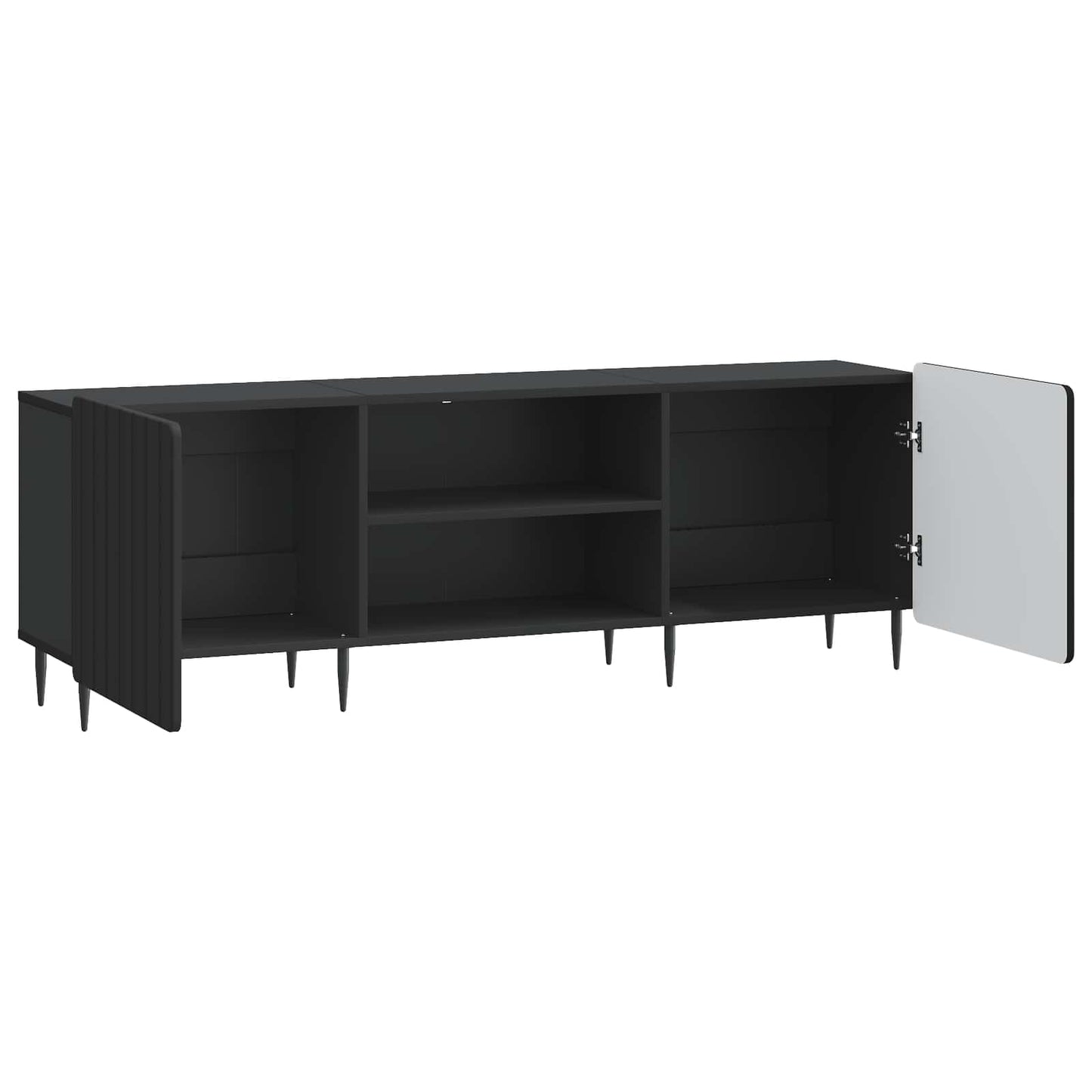 TV Cabinet Black 150 x 31 x 52 cm Engineered Wood