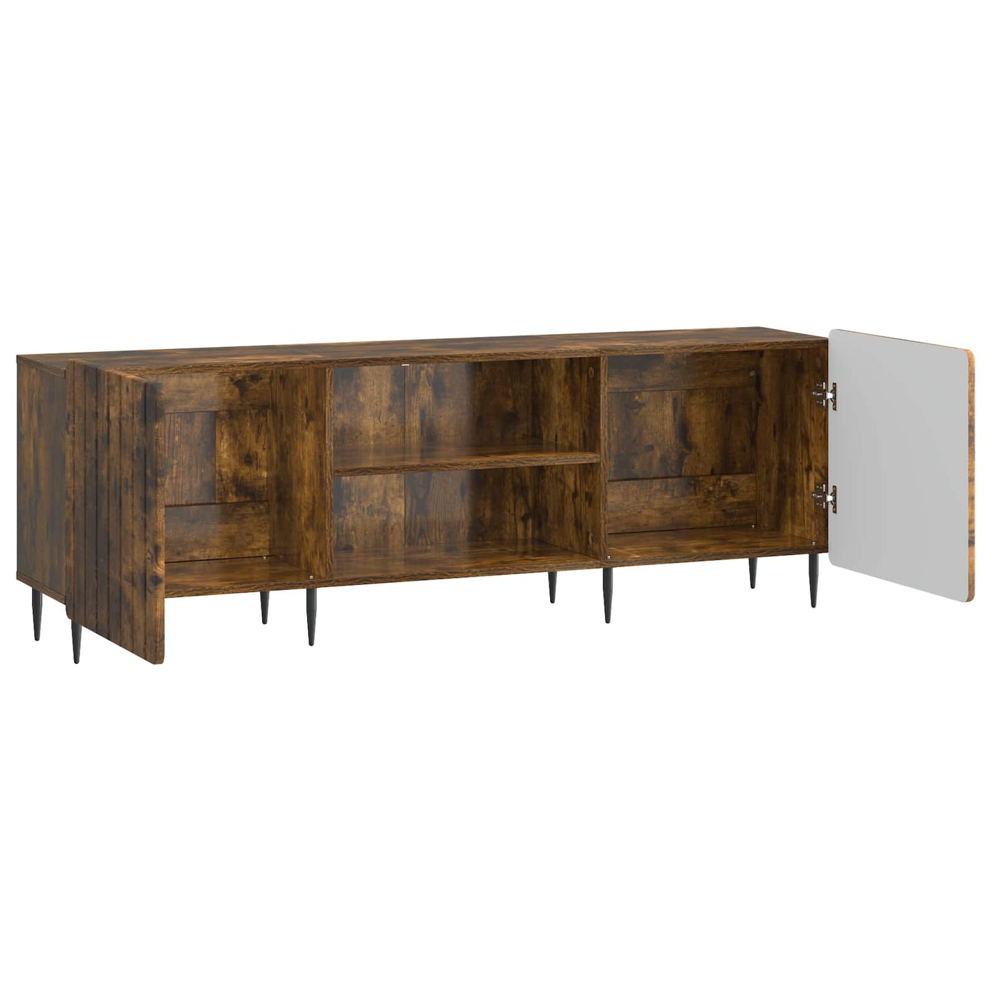 TV Cabinet Smoked Oak 150 x 31 x 52 cm Engineered Wood