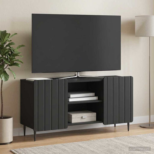 TV Cabinet 102 x 34.5 x 52 cm Black Engineered Wood