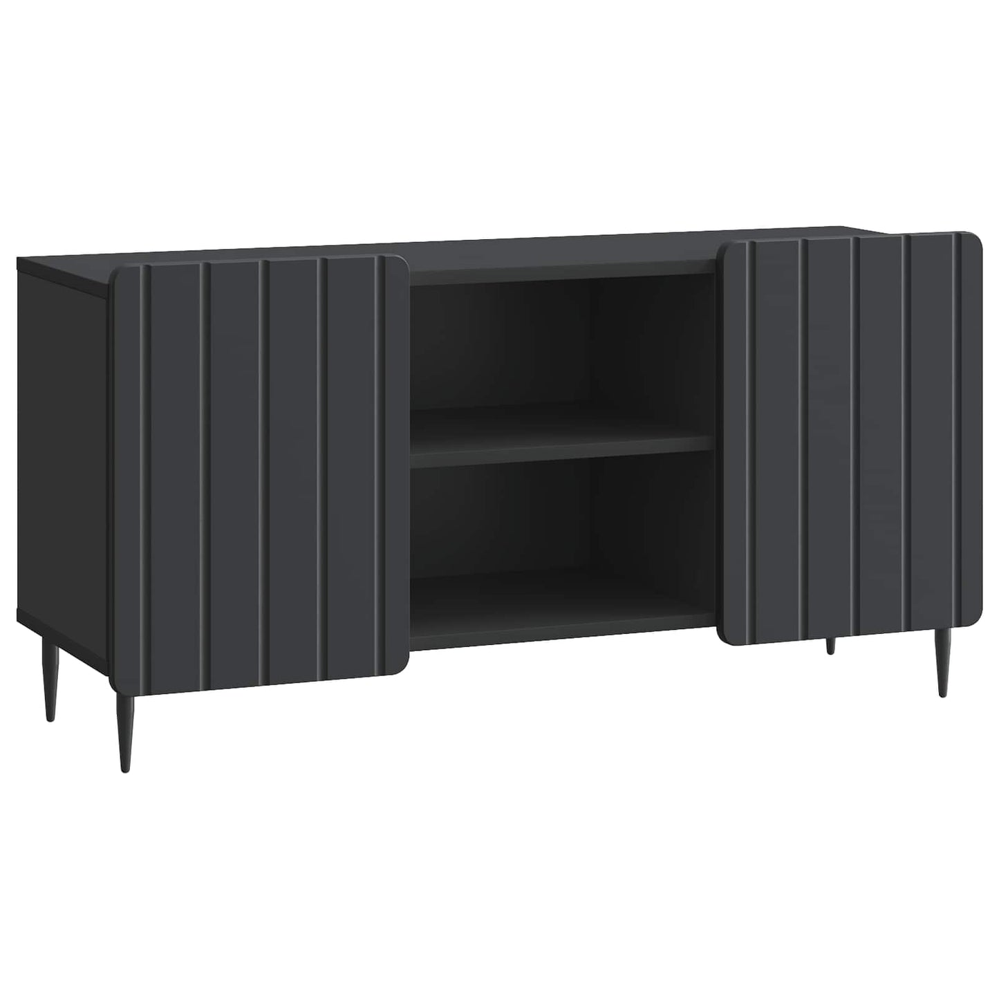 TV Cabinet Black 102 x 34.5 x 52 cm Engineered Wood