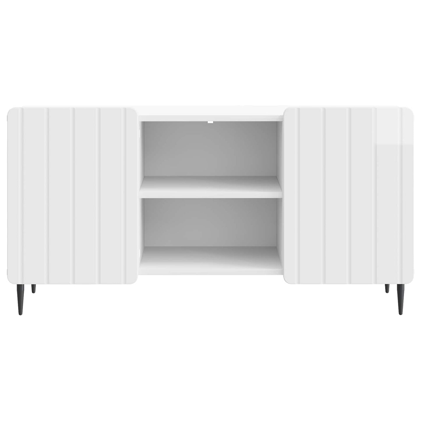 TV Cabinet High Gloss White 102 x 34.5 x 52 cm Engineered Wood
