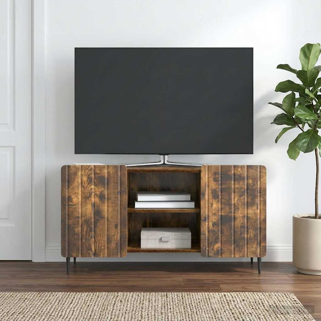 TV Cabinet 102 x 34.5 x 52 cm Smoked Oak Engineered Wood