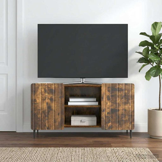 TV Cabinet 102 x 34.5 x 52 cm Smoked Oak Engineered Wood