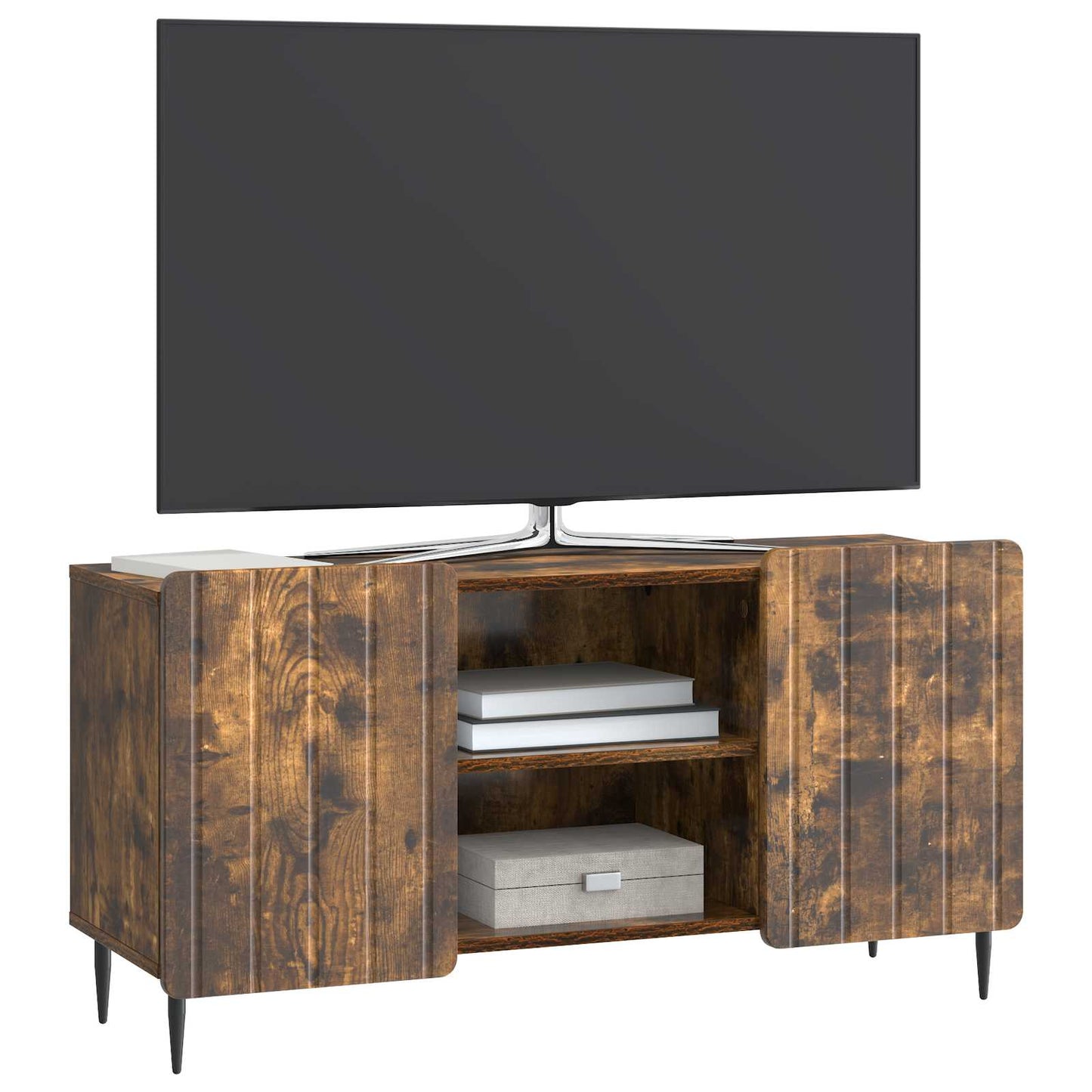 TV Cabinet Smoked Oak 102 x 34.5 x 52 cm Engineered Wood