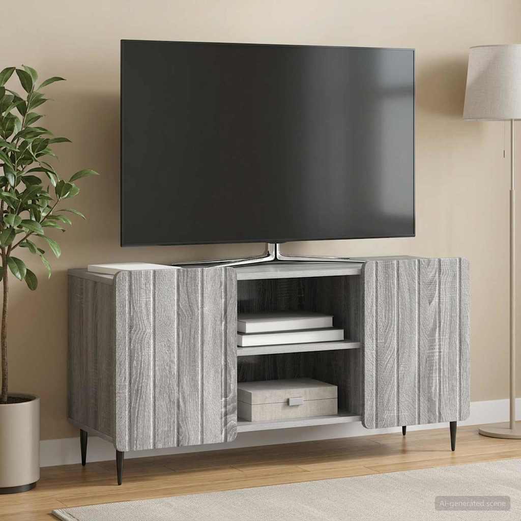 TV Cabinet 102 x 34.5 x 52 cm Grey Sonoma Engineered Wood