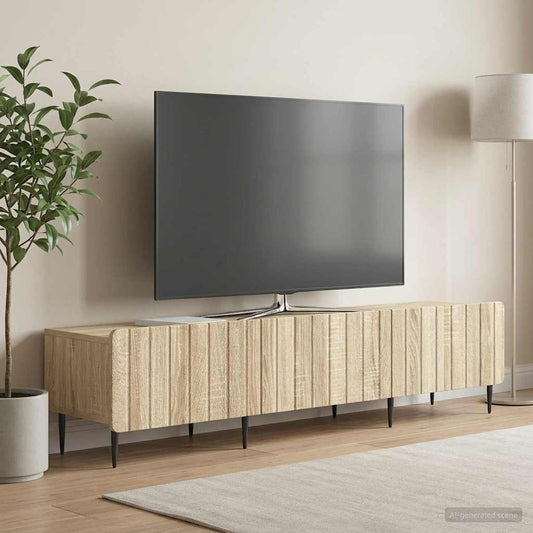 TV Cabinet 147 x 34.5 x 32 cm Sonoma Oak Engineered Wood