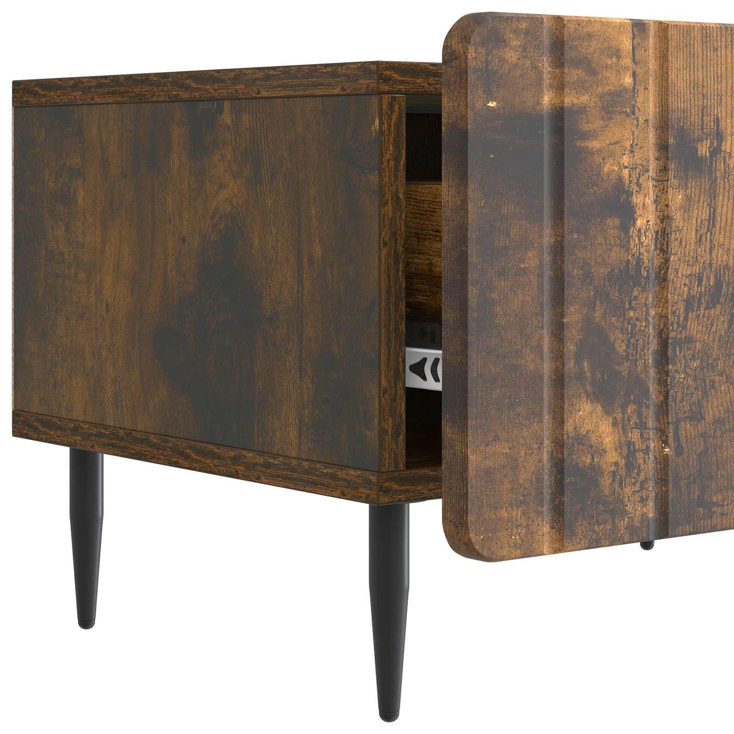 TV Cabinet Smoked Oak 147 x 34.5 x 32 cm Engineered Wood