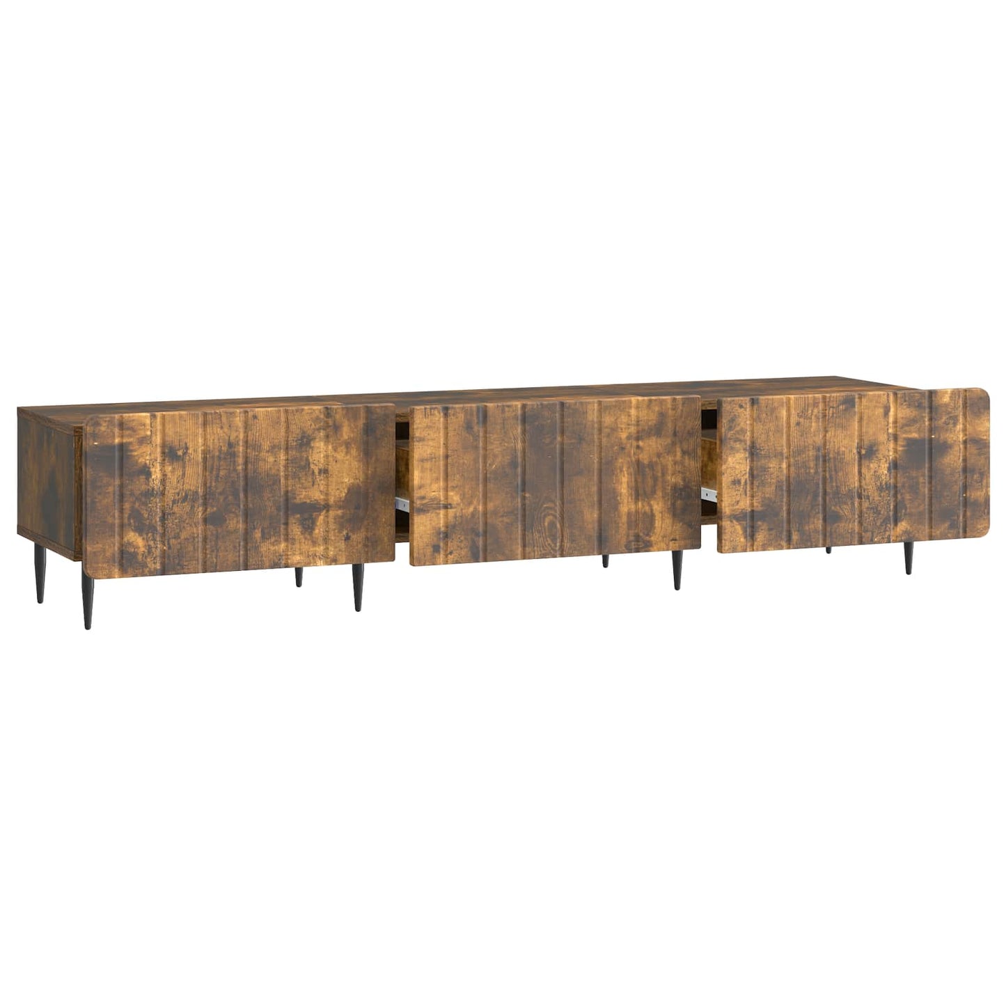 TV Cabinet Smoked Oak 147 x 34.5 x 32 cm Engineered Wood