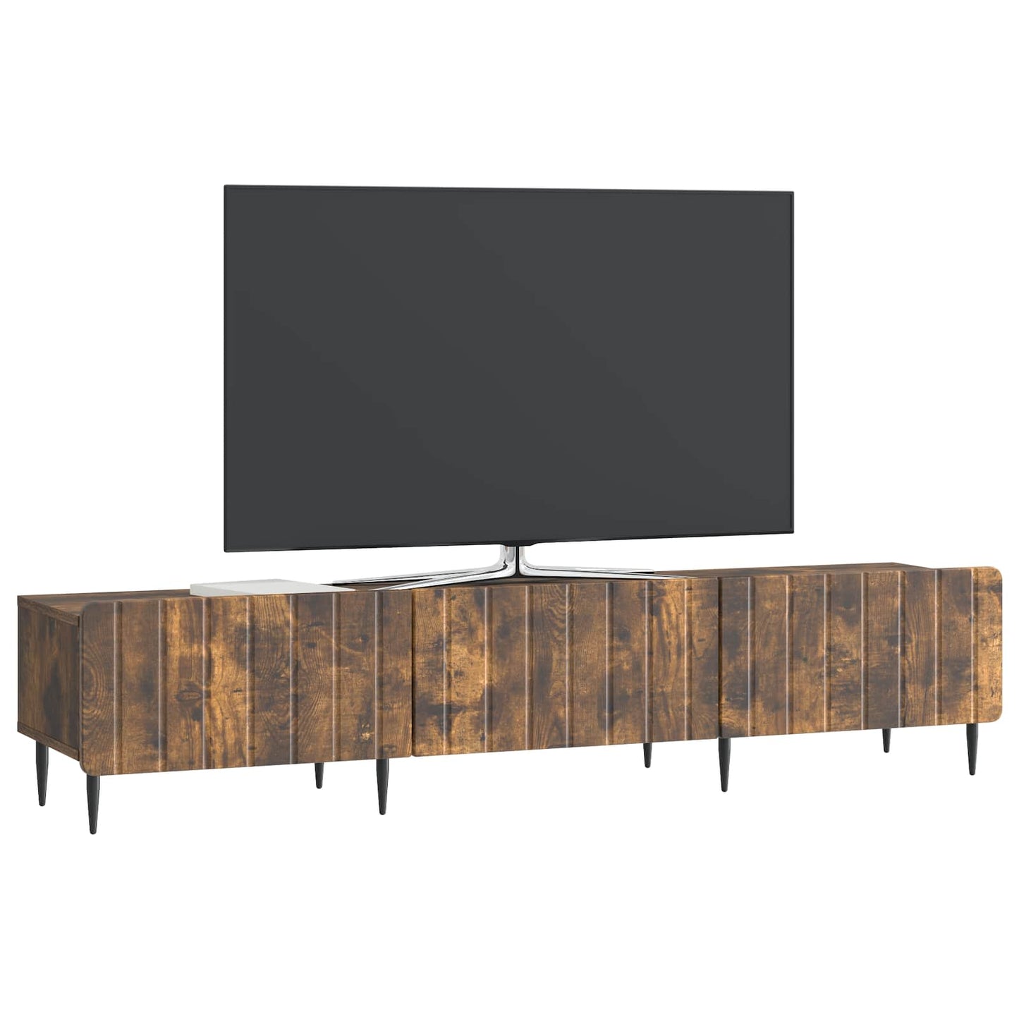 TV Cabinet Smoked Oak 147 x 34.5 x 32 cm Engineered Wood