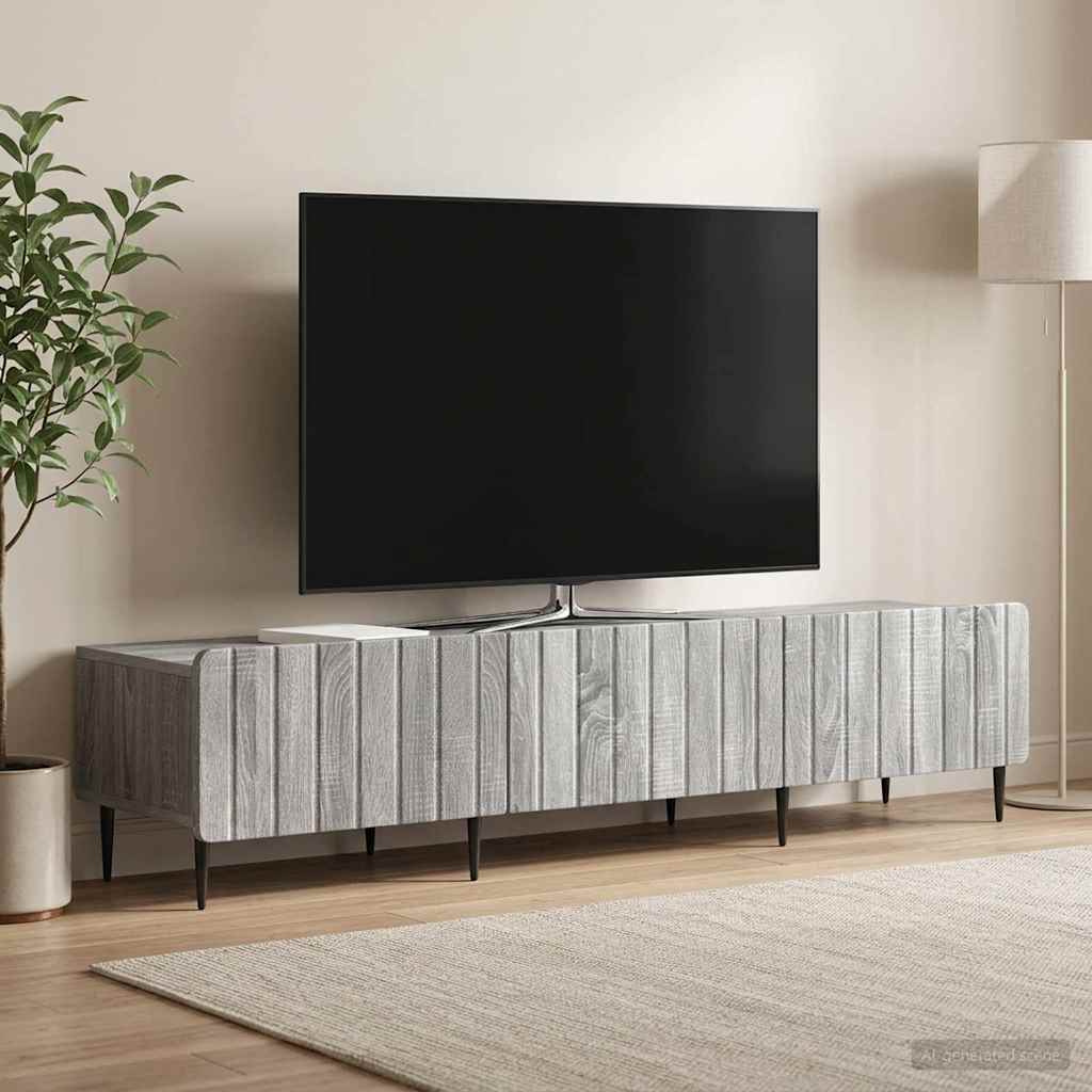 TV Cabinet Grey Sonoma 147 x 34.5 x 32 cm Engineered Wood