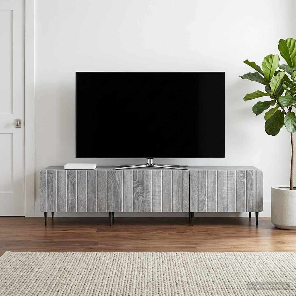 TV Cabinet Grey Sonoma 147 x 34.5 x 32 cm Engineered Wood