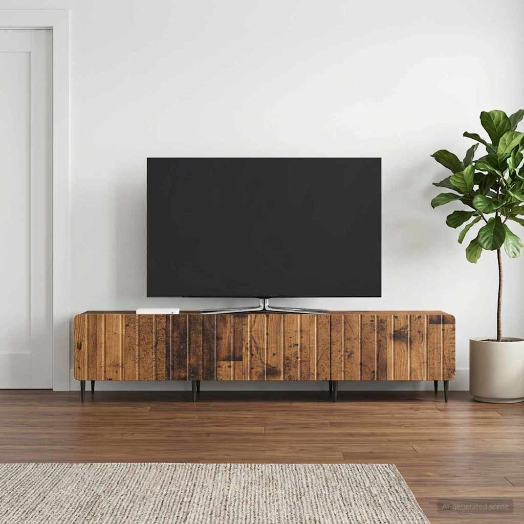 TV Cabinet Old Wood 147 x 34.5 x 32 cm Engineered Wood