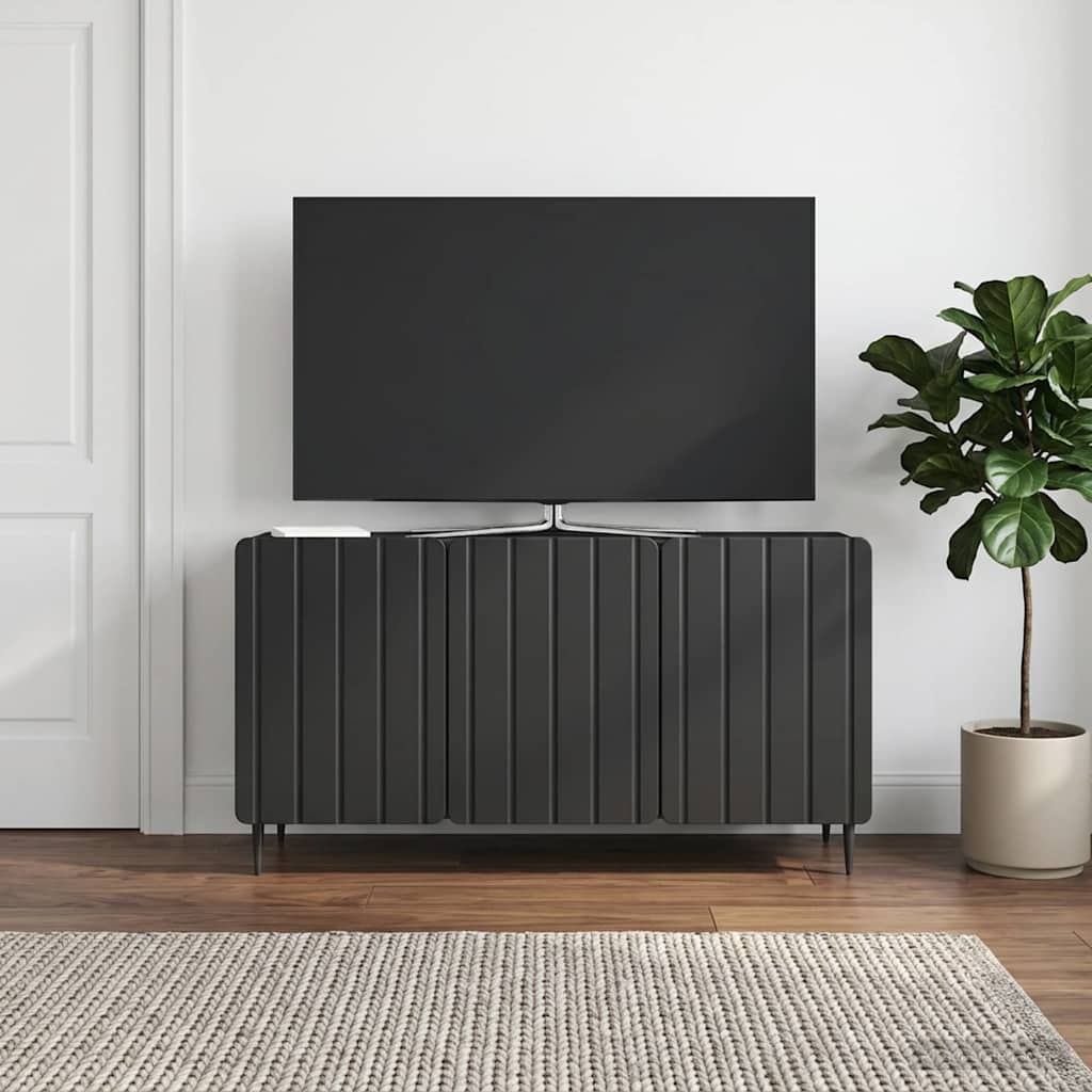 TV Cabinet 99 x 34.5 x 52 cm Black Engineered Wood