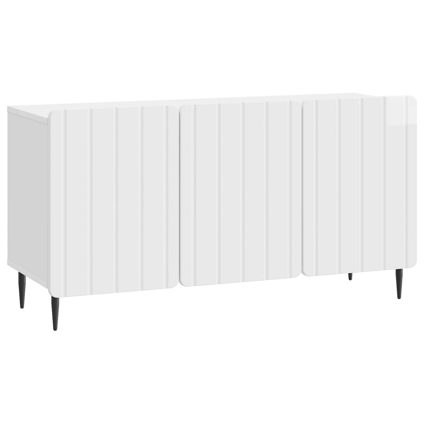 TV Cabinet High Gloss White 99 x 34.5 x 52 cm Engineered Wood