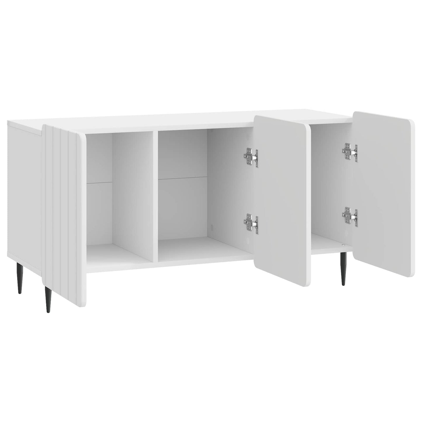 TV Cabinet High Gloss White 99 x 34.5 x 52 cm Engineered Wood