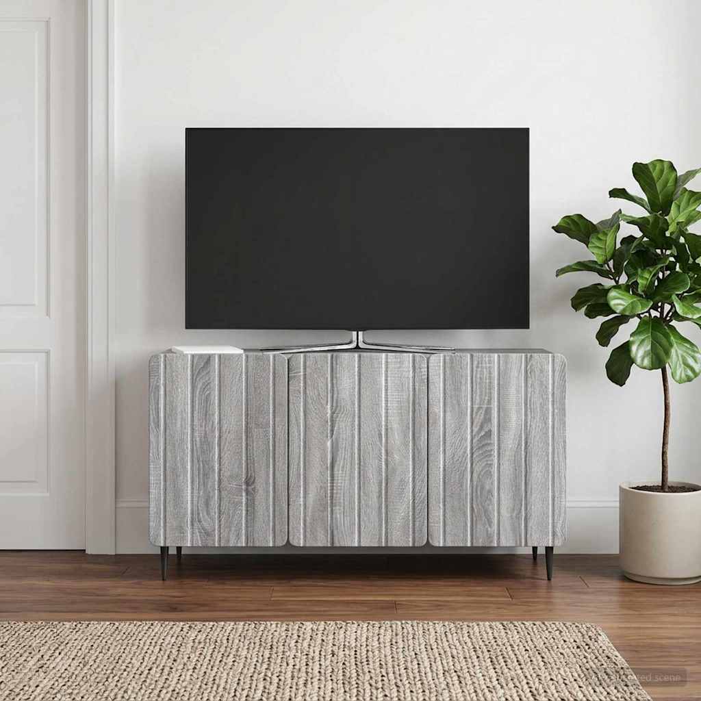 TV Cabinet Grey Sonoma 99 x 34.5 x 52 cm Engineered Wood