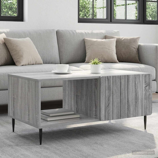 Coffee Table Grey Sonoma 90 x 50 x 40 cm Engineered Wood