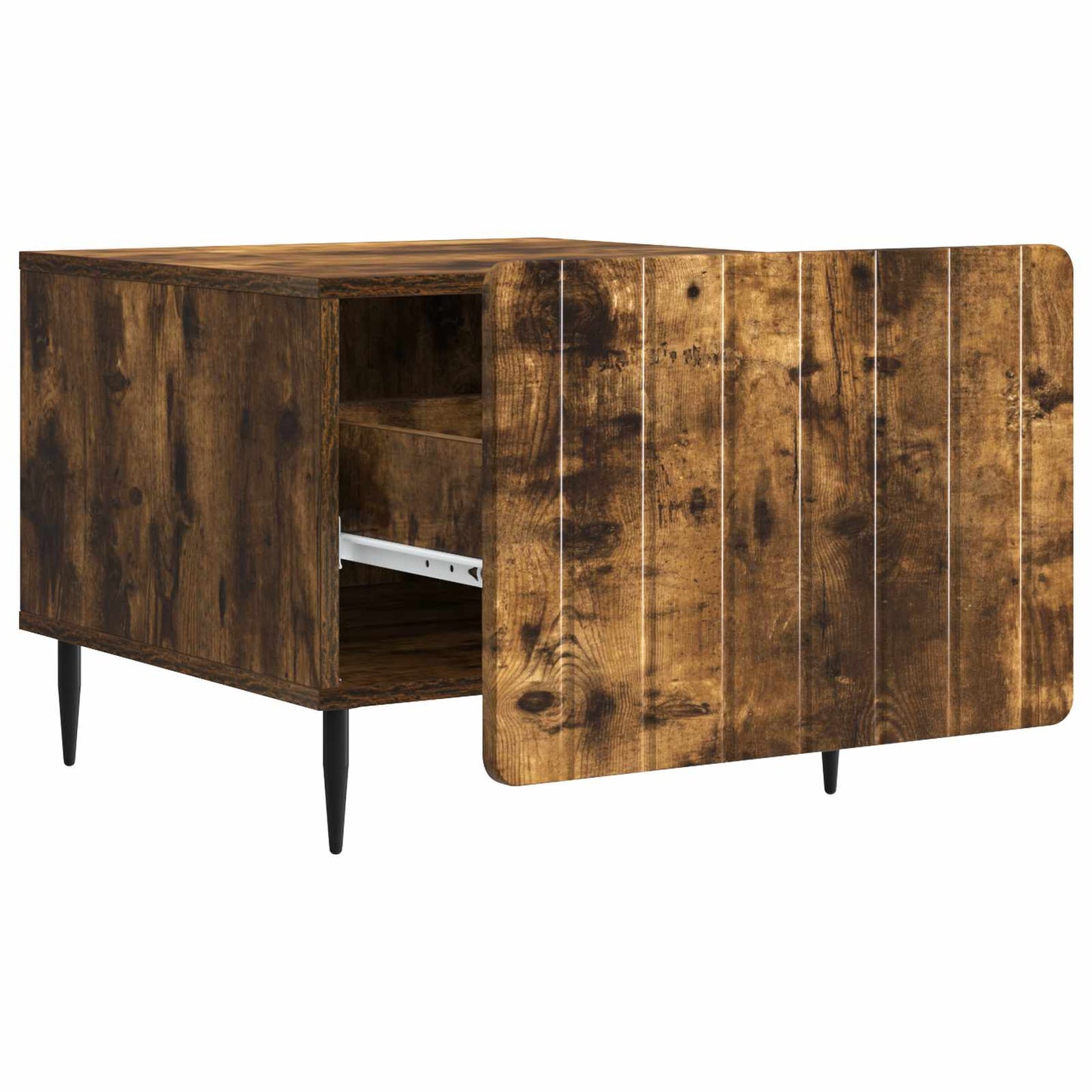 Coffee Table Smoked Oak 49 x 50 x 42 cm Engineered Wood
