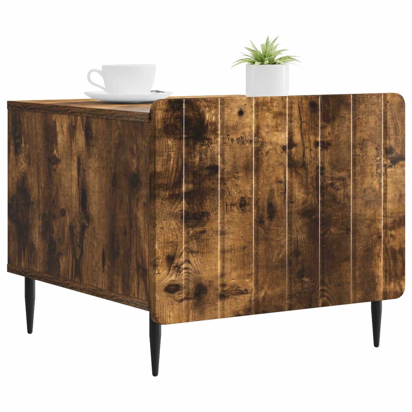 Coffee Table Smoked Oak 49 x 50 x 42 cm Engineered Wood