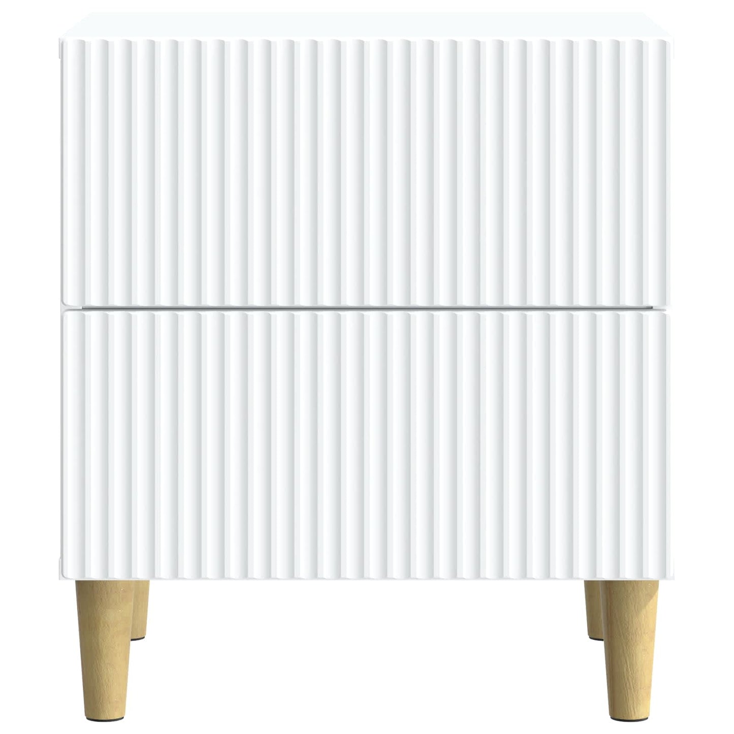 Bedside Cabinet 2 pcs White 43 x 34.5 x 48 cm Engineered Wood