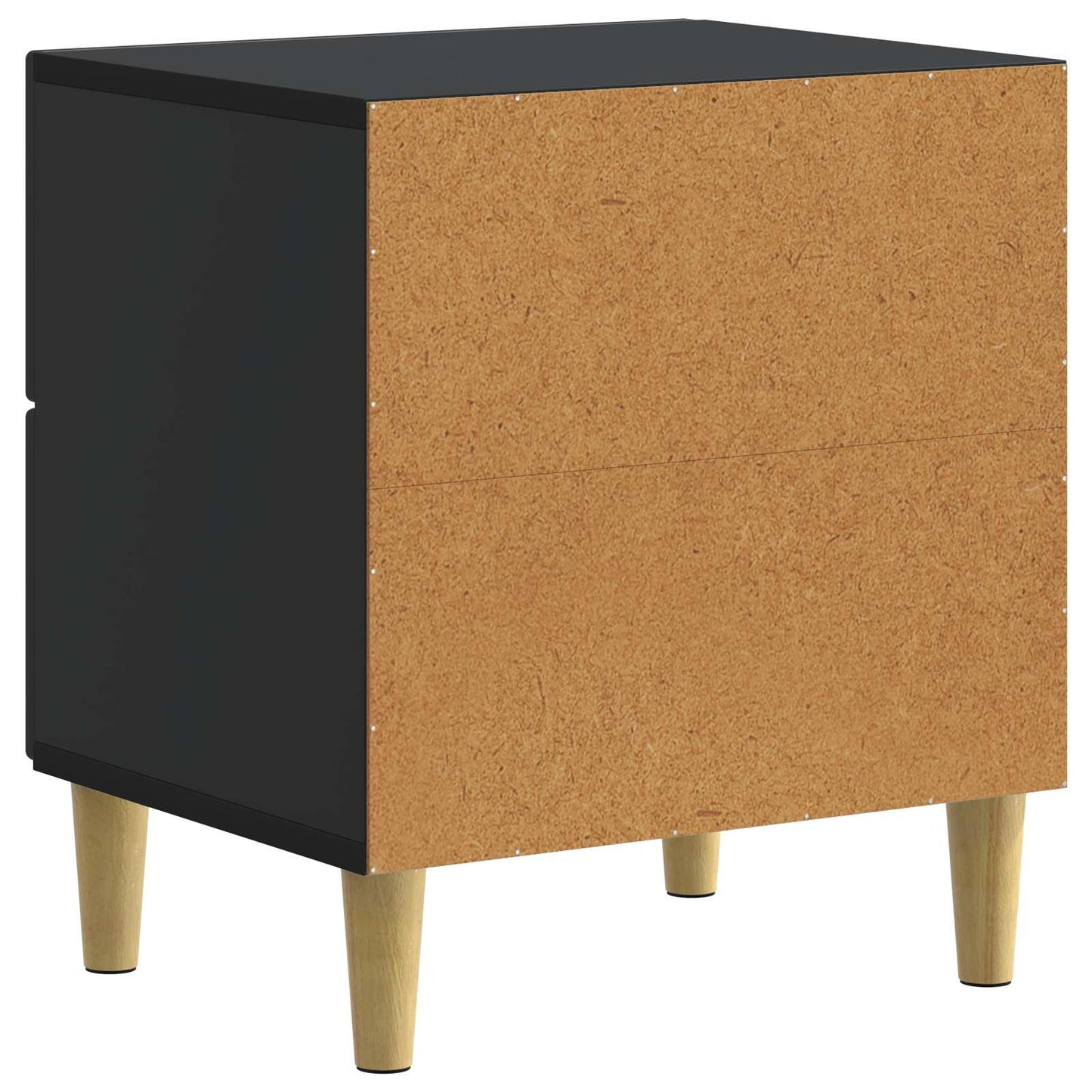 Bedside Cabinet Black 43 x 34.5 x 48 cm Engineered Wood