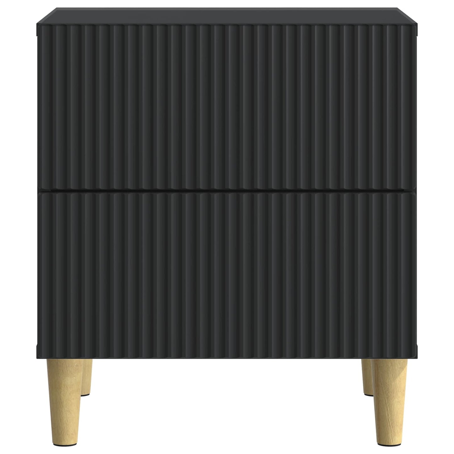 Bedside Cabinet Black 43 x 34.5 x 48 cm Engineered Wood