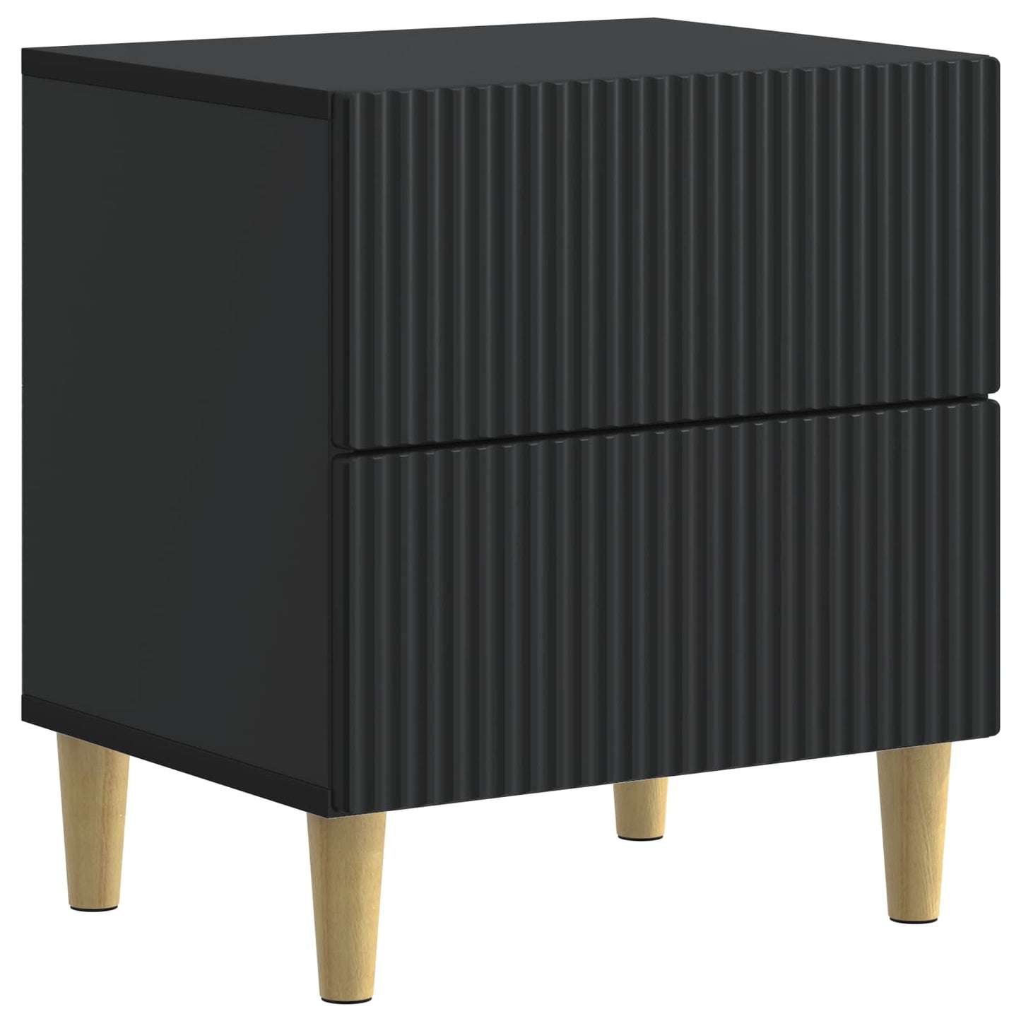 Bedside Cabinet 2 pcs Black 43 x 34.5 x 48 cm Engineered Wood