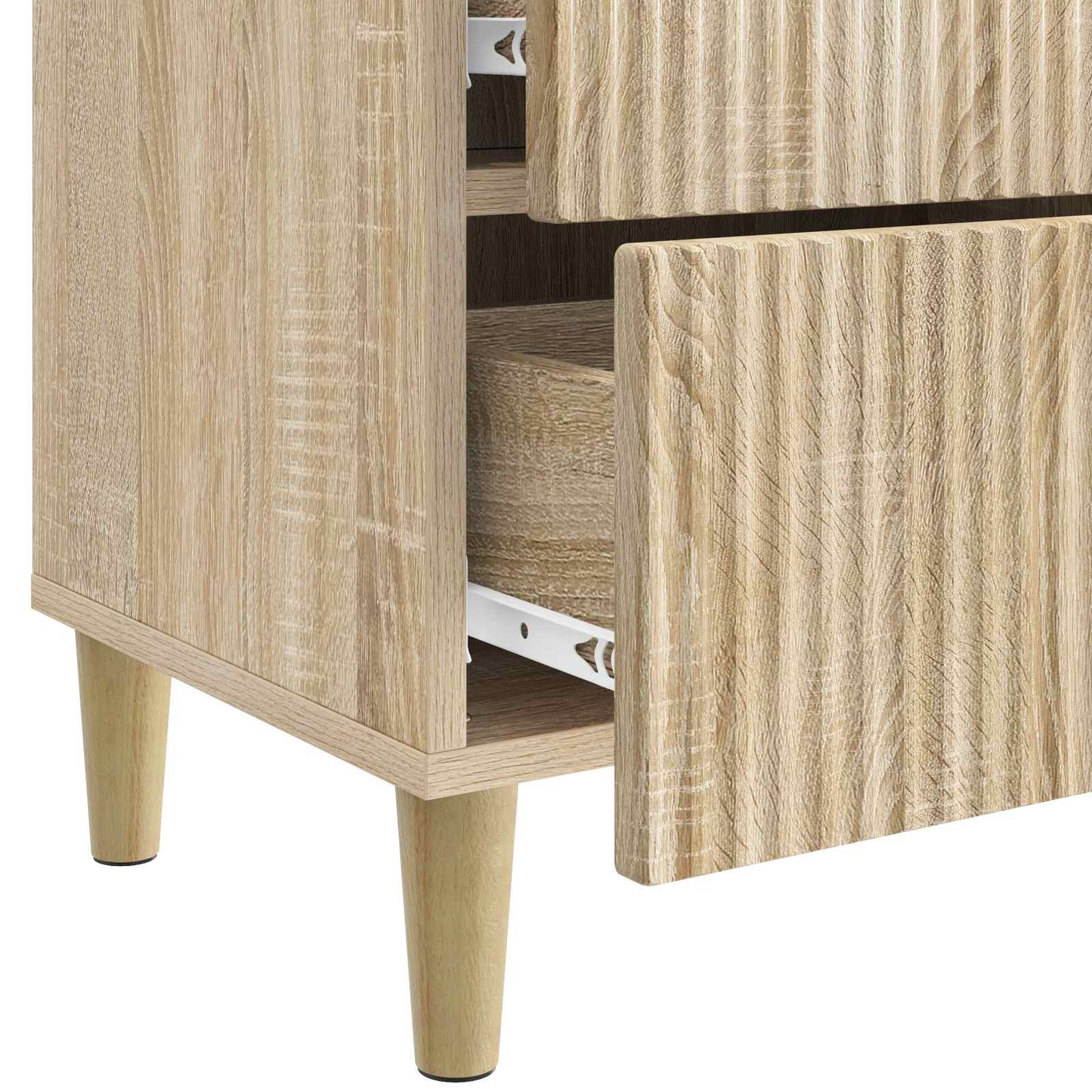 Bedside Cabinet with Drawer 2 pcs Sonoma Oak 43 x 34.5 x 48 cm