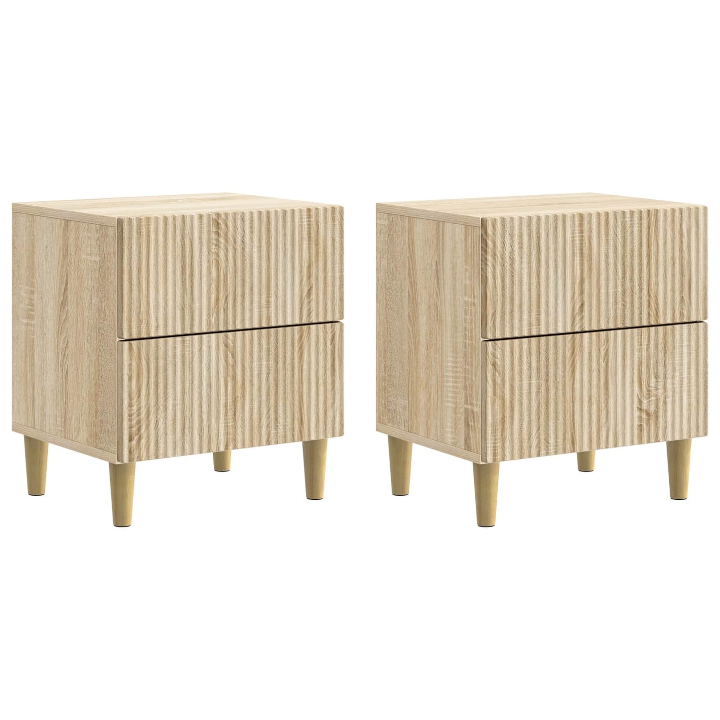Bedside Cabinet with Drawer 2 pcs Sonoma Oak 43 x 34.5 x 48 cm