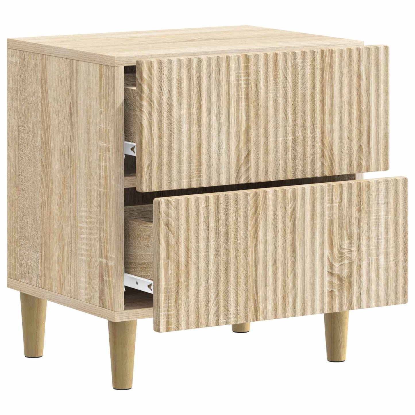 Bedside Cabinet with Drawer 2 pcs Sonoma Oak 43 x 34.5 x 48 cm