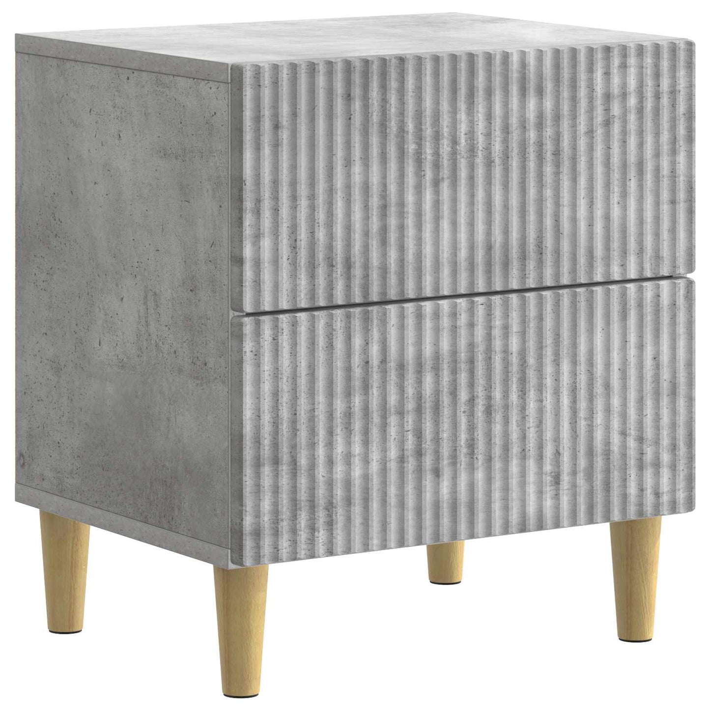 Bedside Cabinet Concrete Grey 43 x 34.5 x 48 cm Engineered Wood