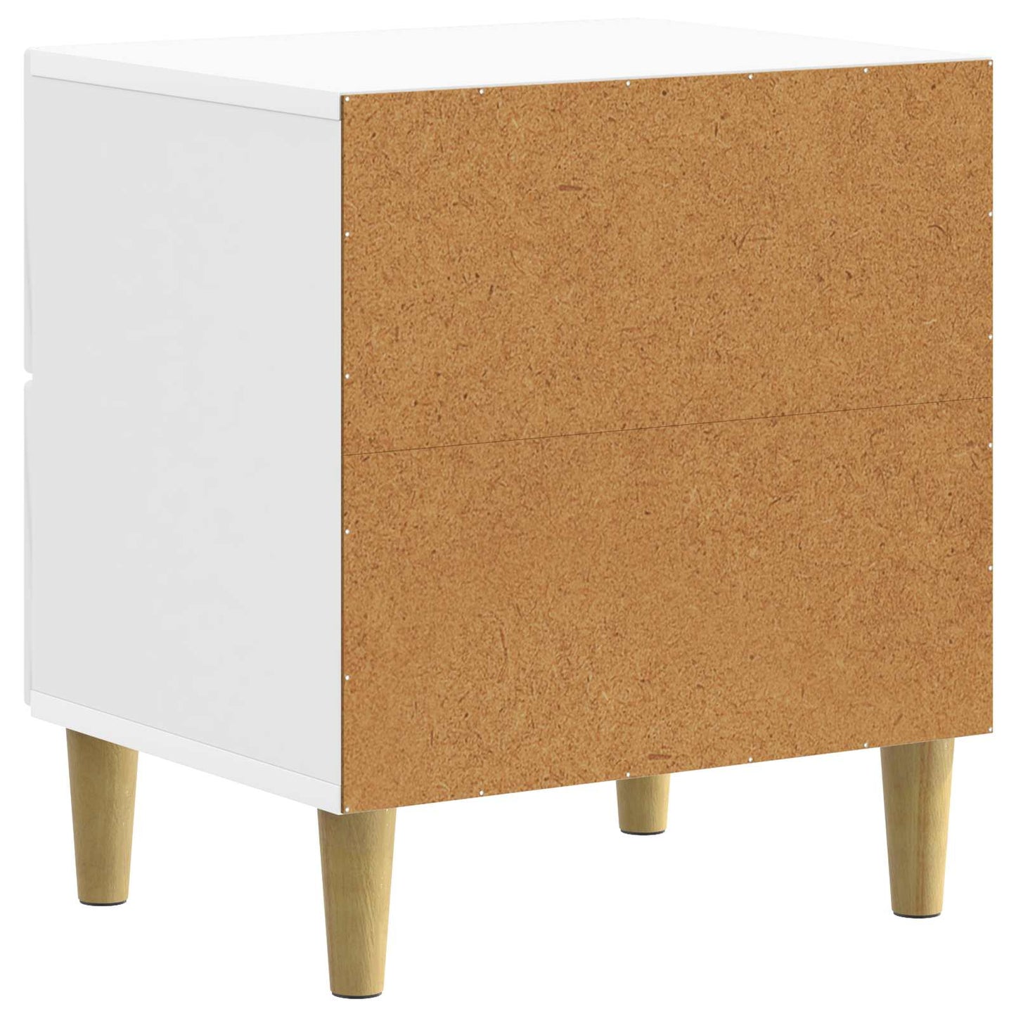 Bedside Cabinet 2 pcs High Gloss White 43 x 34.5 x 48 cm