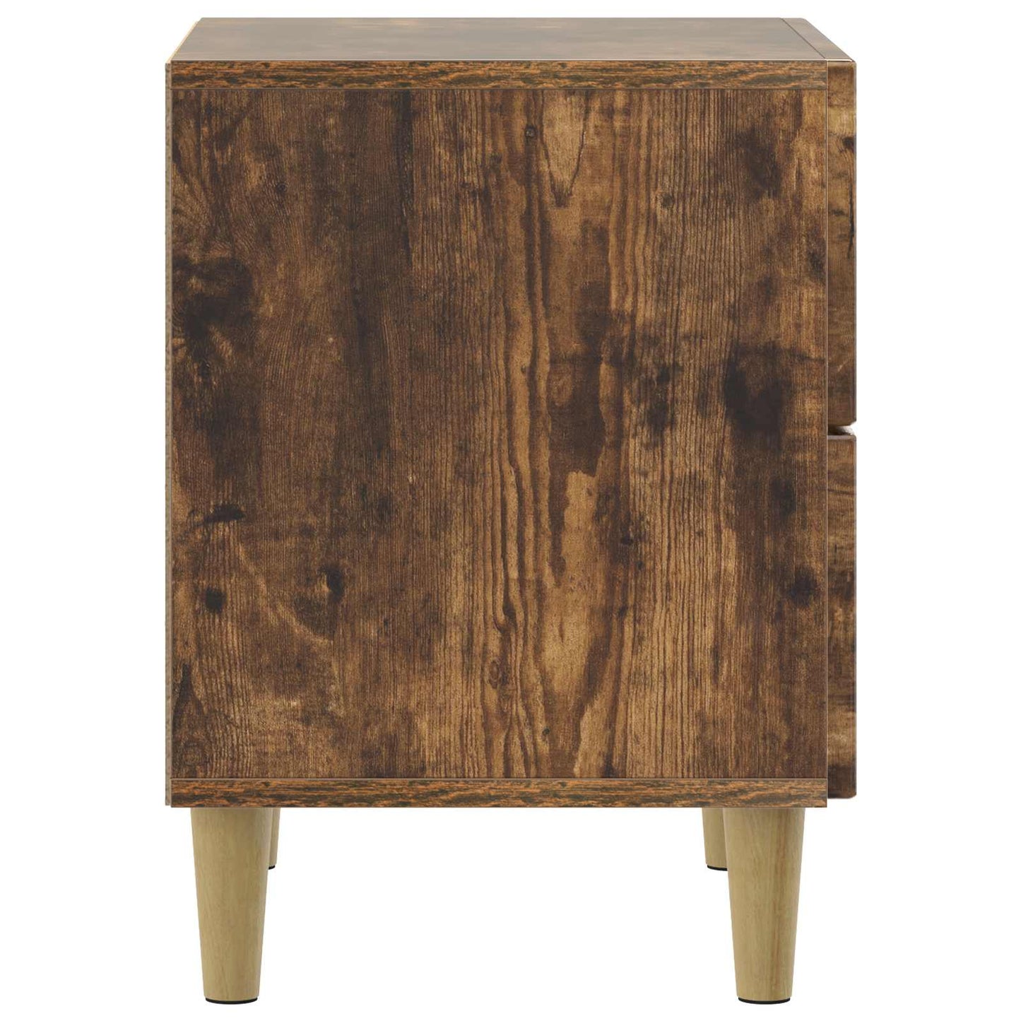 Bedside Cabinet with Drawer 2 pcs Smoked Oak 43 x 34.5 x 48 cm