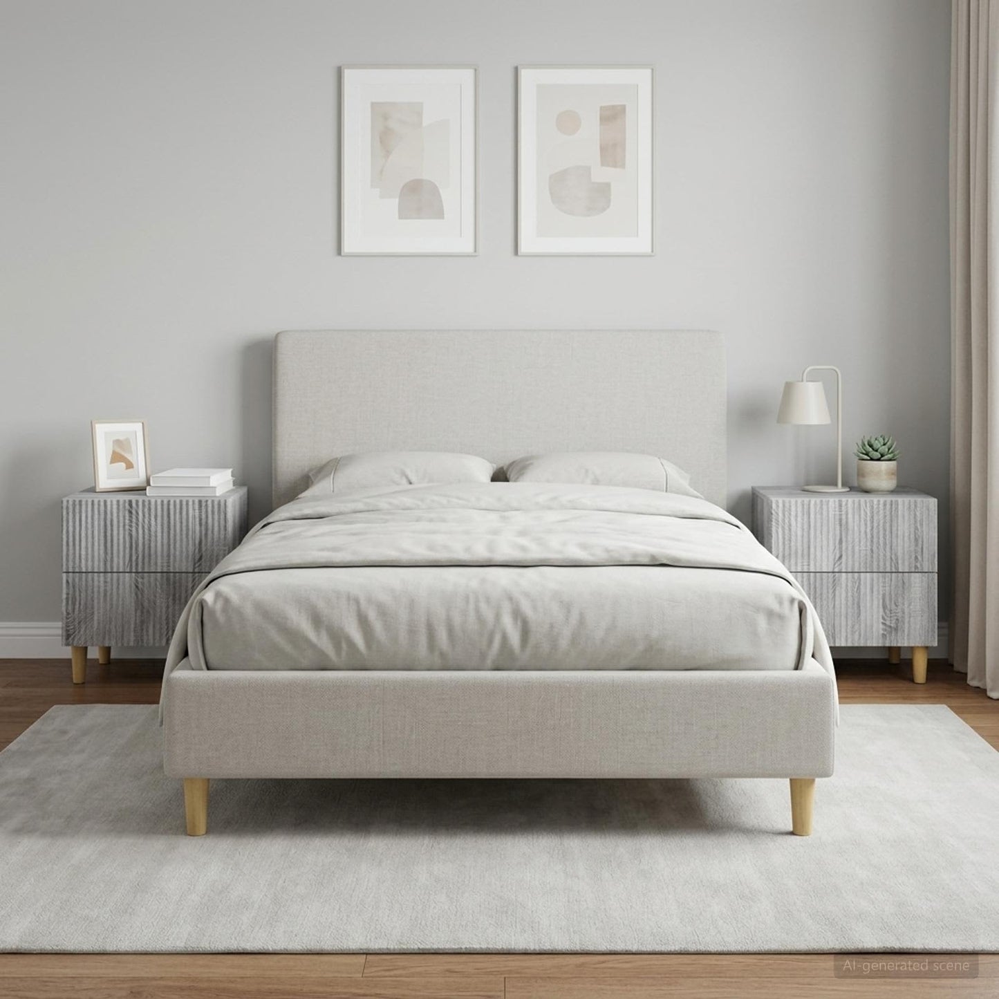 Bedside Cabinet with Drawer 2 pcs Grey Sonoma 43 x 34.5 x 48 cm