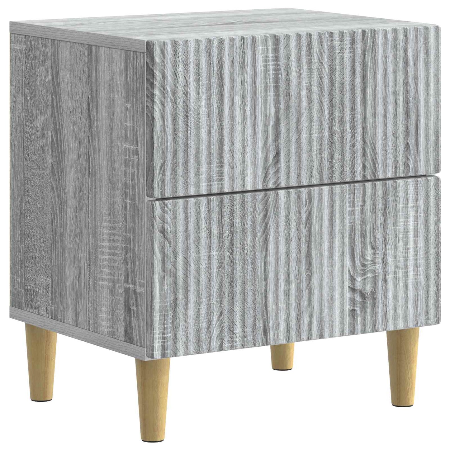 Bedside Cabinet with Drawer 2 pcs Grey Sonoma 43 x 34.5 x 48 cm