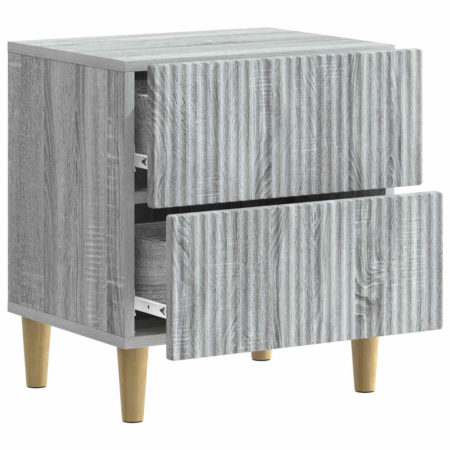 Bedside Cabinet with Drawer 2 pcs Grey Sonoma 43 x 34.5 x 48 cm