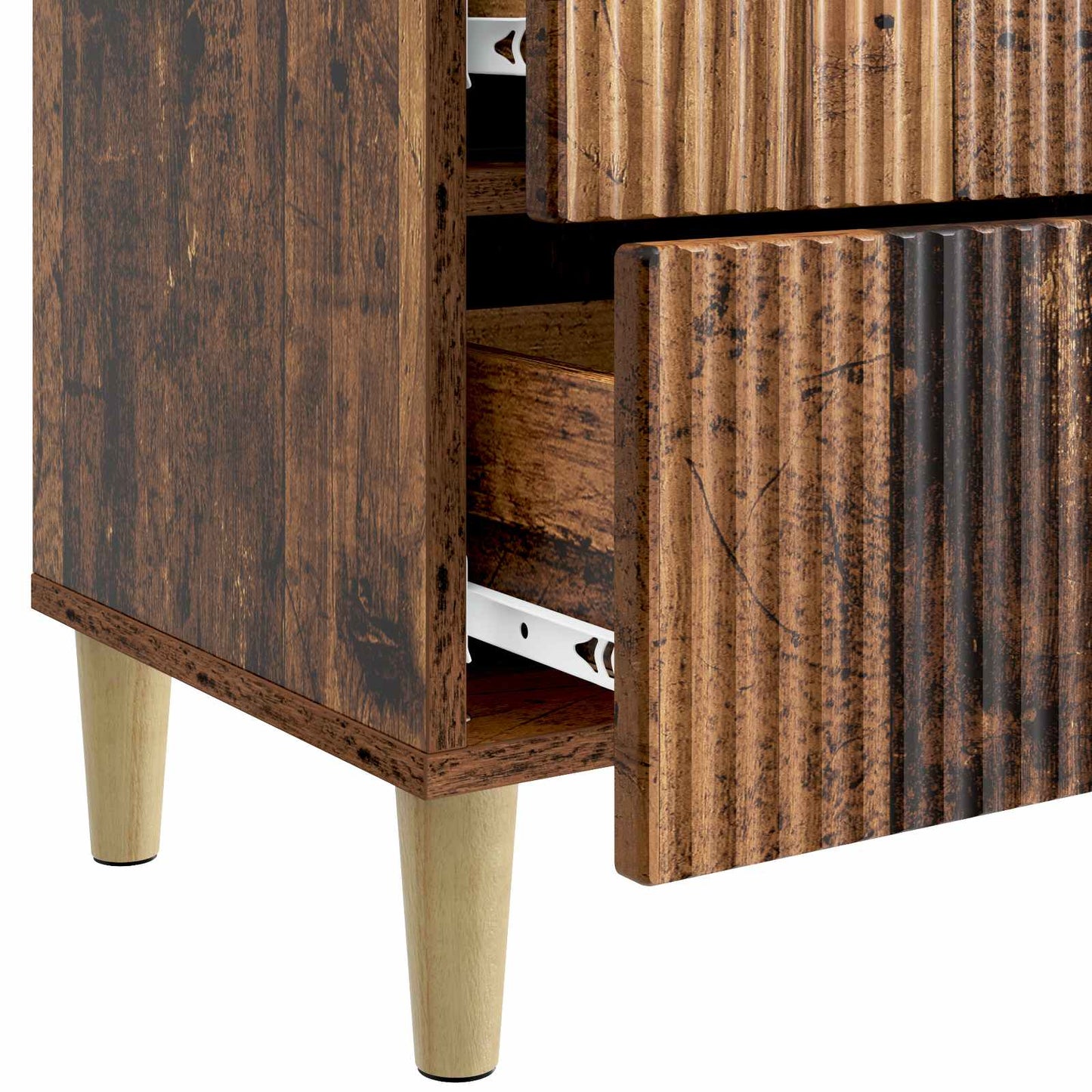 Bedside Cabinet Old Wood 43 x 34.5 x 48 cm Engineered Wood