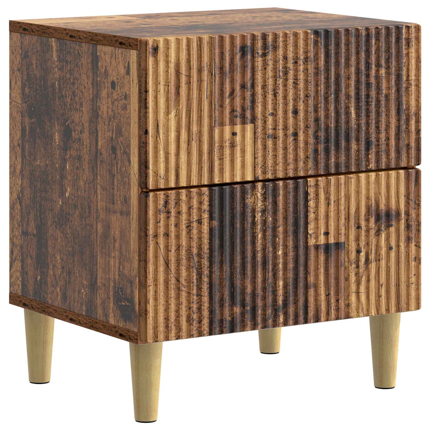 Bedside Cabinet Old Wood 43 x 34.5 x 48 cm Engineered Wood