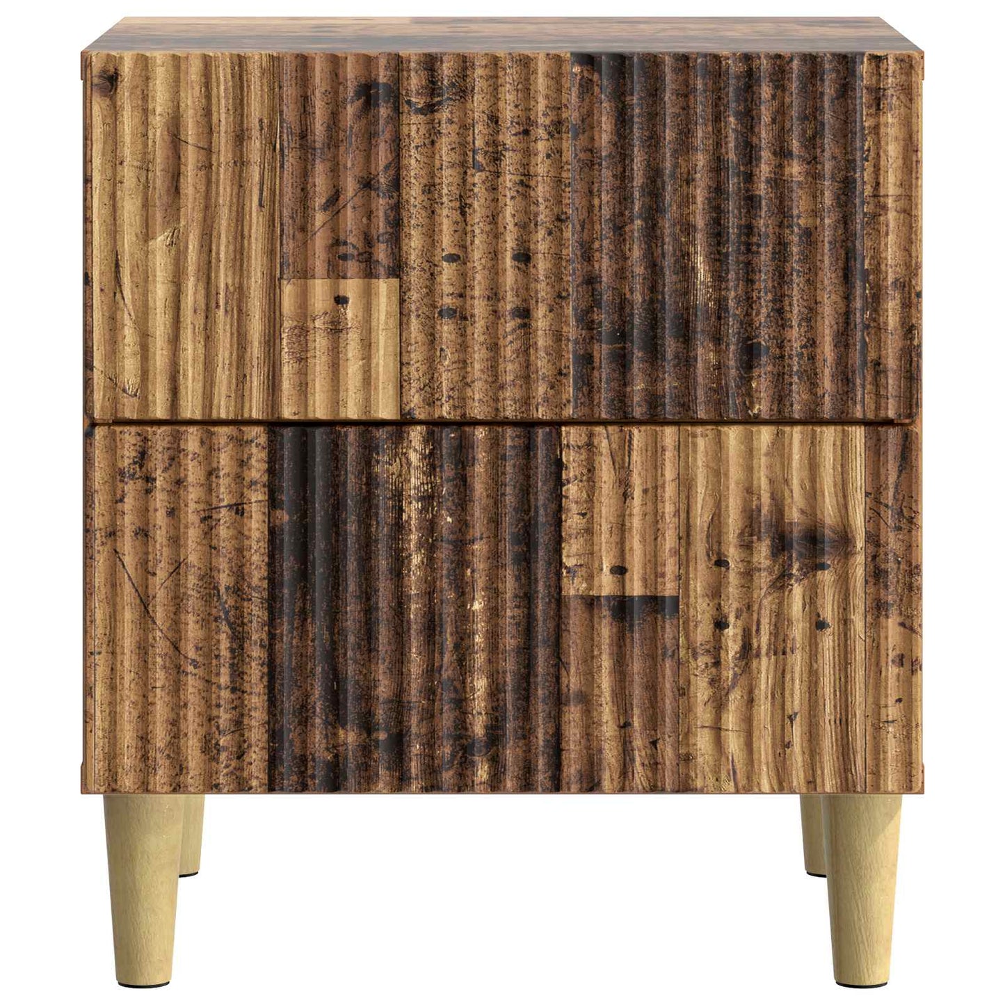 Bedside Cabinet 2 pcs Old Wood 43 x 34.5 x 48 cm