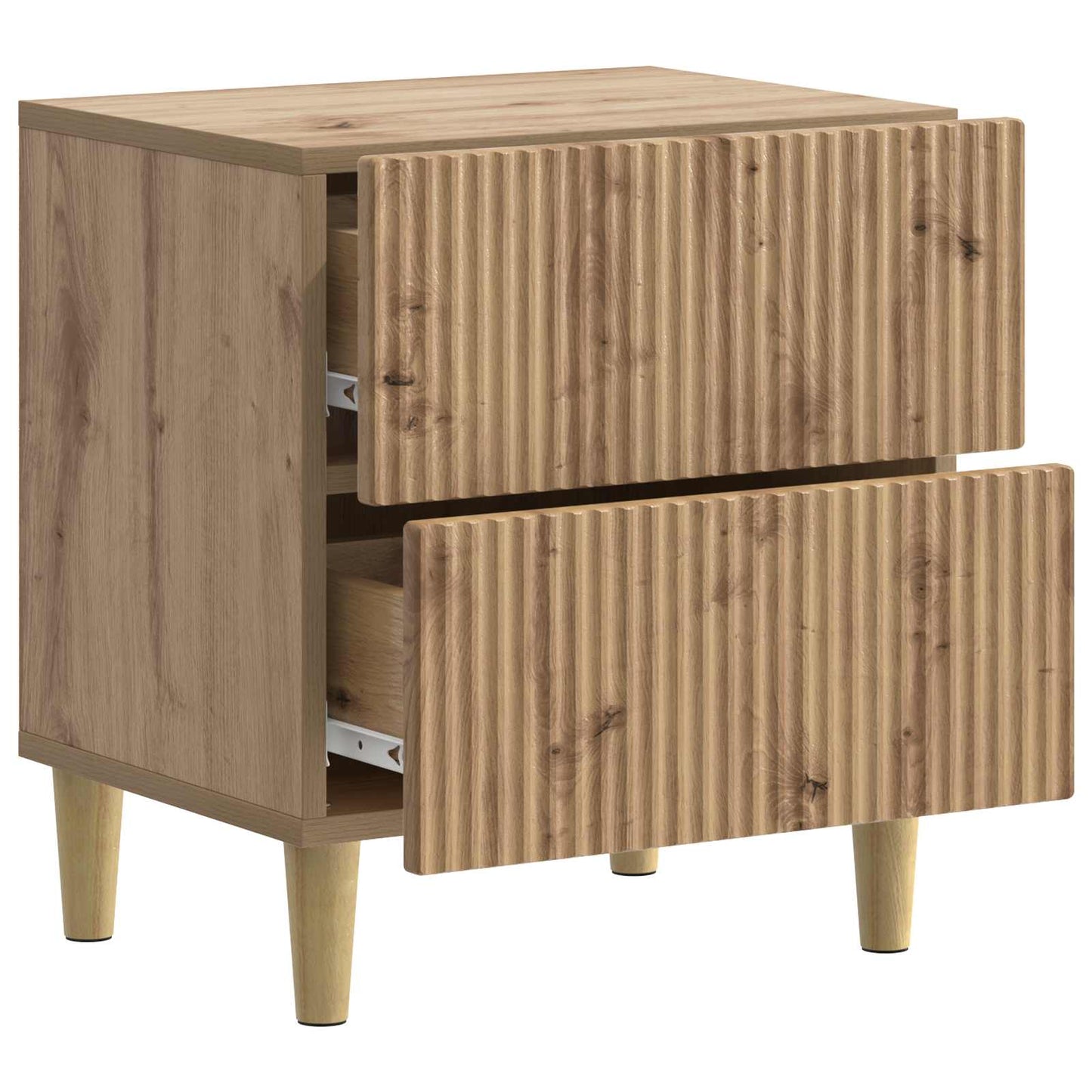 Bedside Cabinet with Drawer 2 pcs Artisan Oak 43 x 34.5 x 48 cm