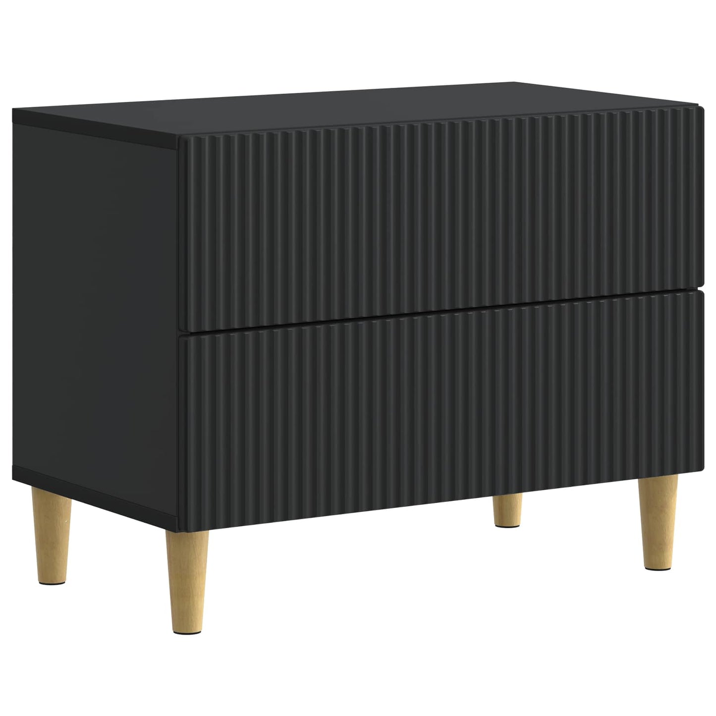 Bedside Cabinet Black 62 x 34.5 x 48 cm Engineered Wood