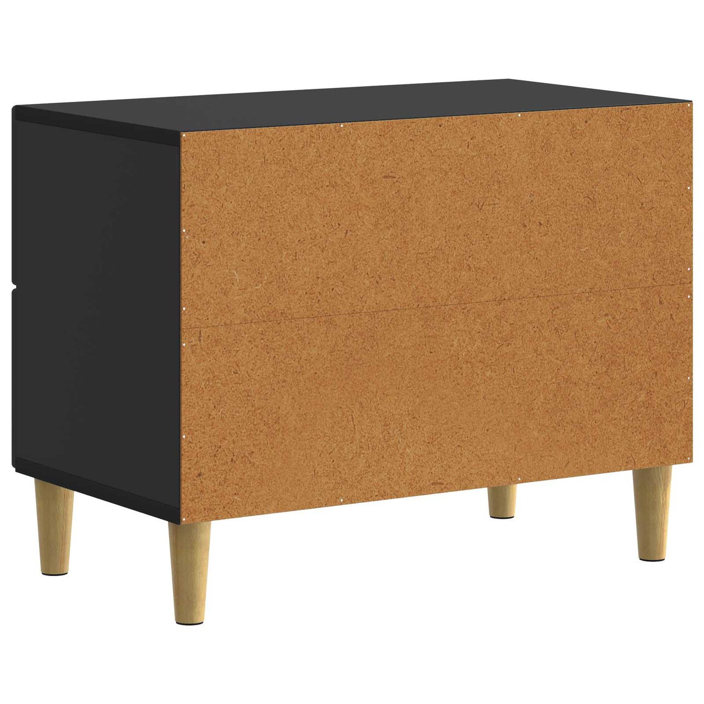 Bedside Cabinet Black 62 x 34.5 x 48 cm Engineered Wood
