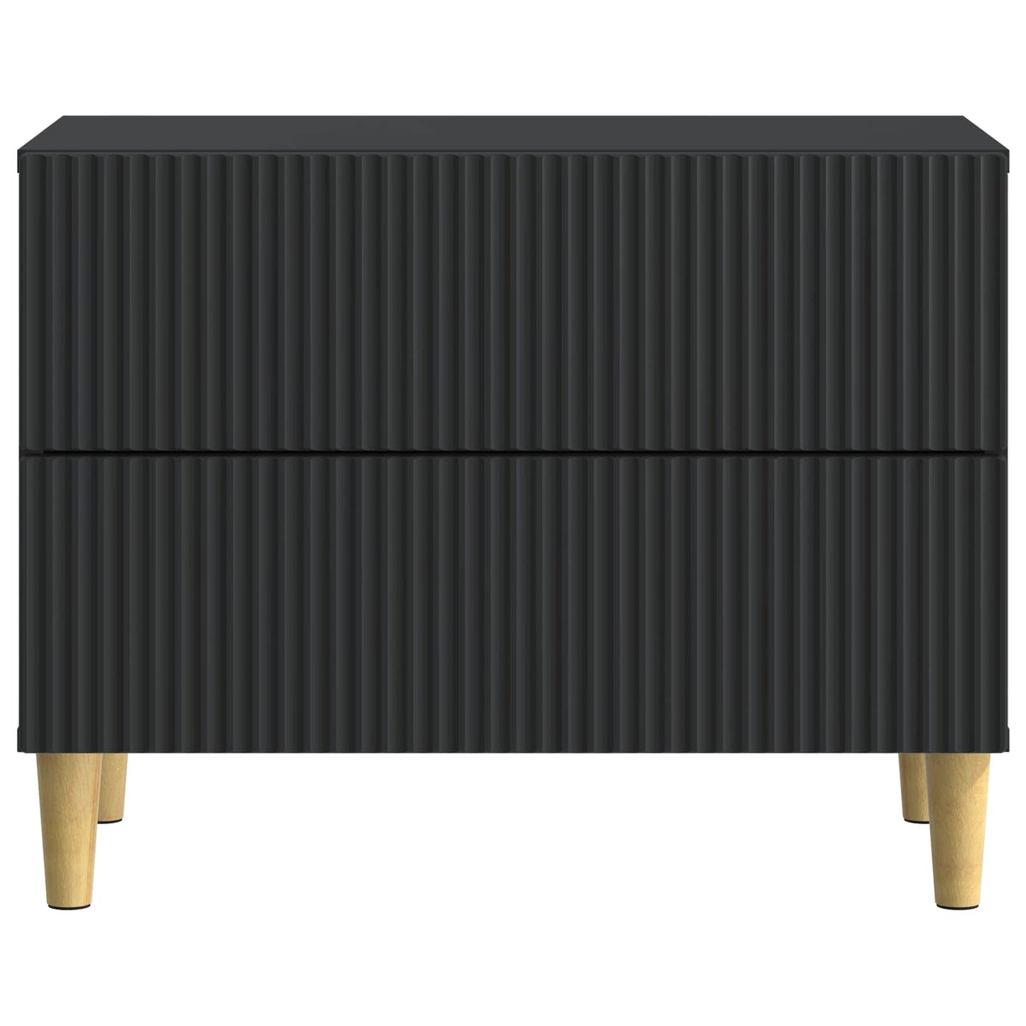 Bedside Cabinet Black 62 x 34.5 x 48 cm Engineered Wood