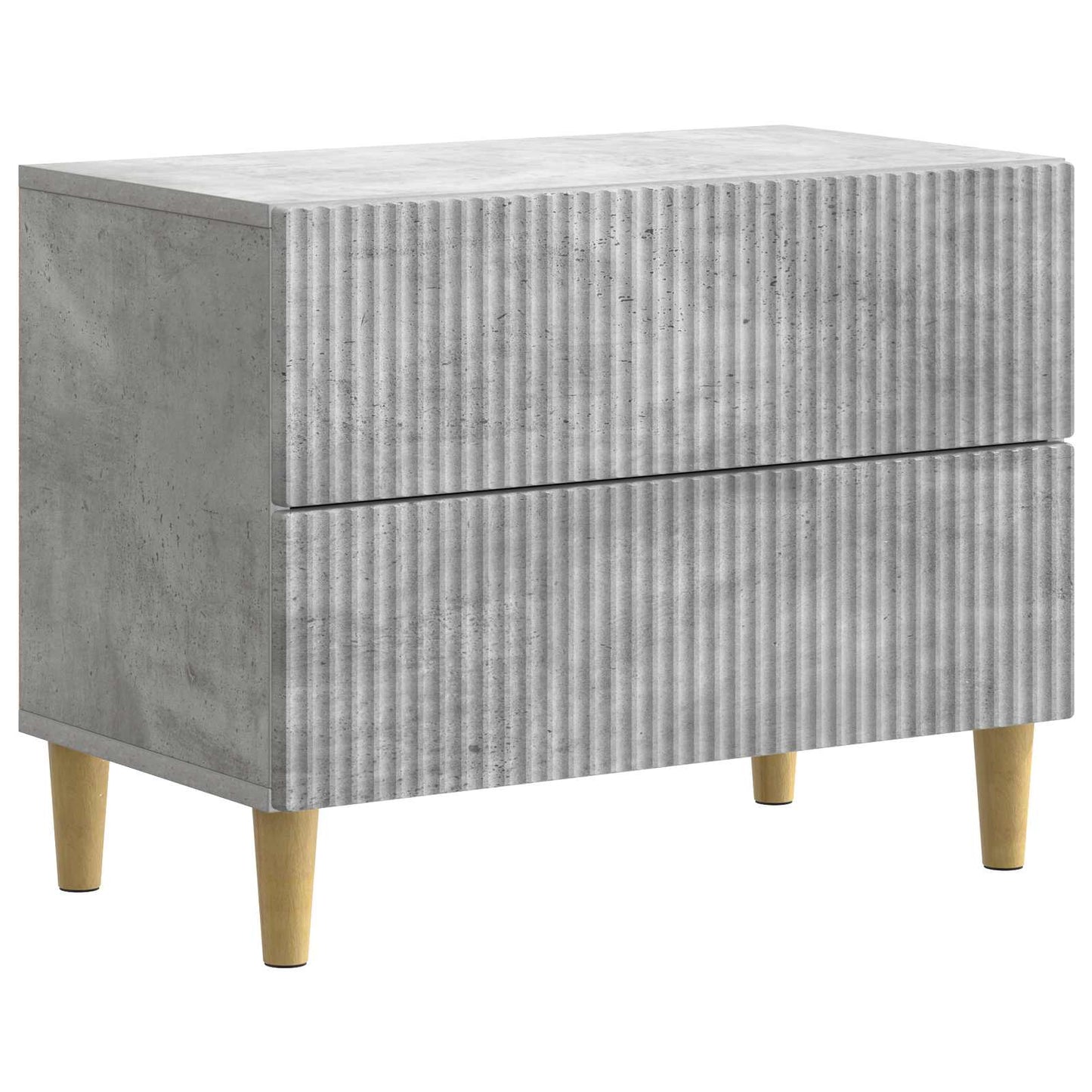 Bedside Cabinet Concrete Grey 62 x 34.5 x 48 cm Engineered Wood