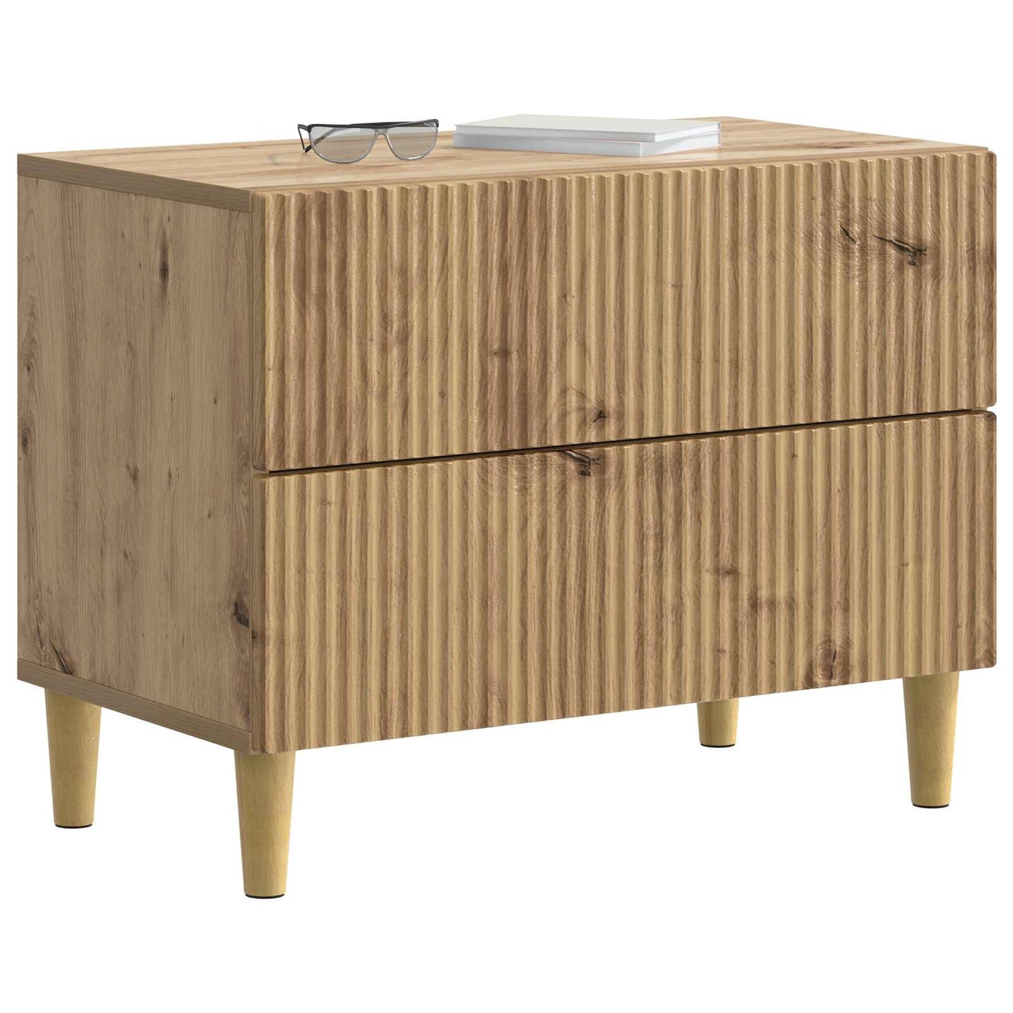 Bedside Cabinet Artisan Oak 62 x 34.5 x 48 cm Engineered Wood