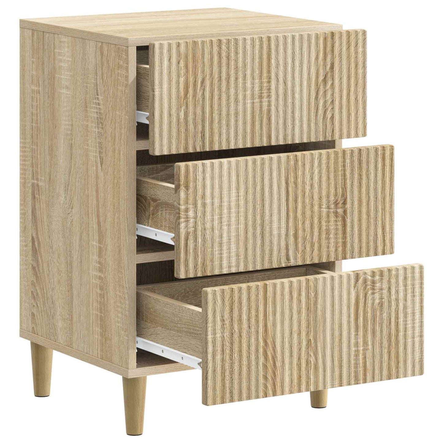 Bedside Cabinet Sonoma Oak 43 x 41 x 66.5 cm Engineered Wood