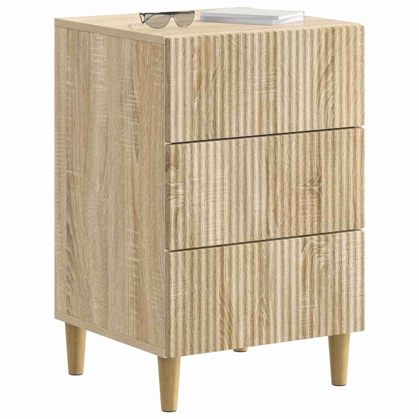 Bedside Cabinet Sonoma Oak 43 x 41 x 66.5 cm Engineered Wood