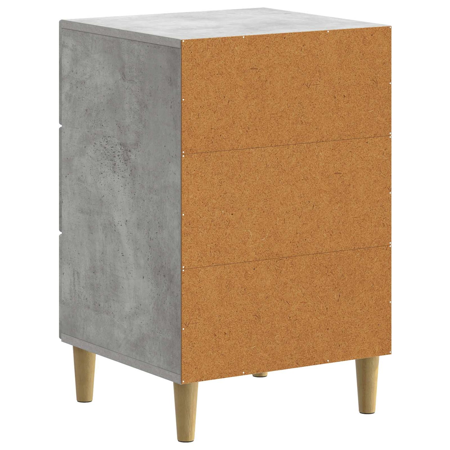 Bedside Cabinet Concrete Grey 43 x 41 x 66.5 cm Engineered Wood